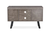 Fredrik Grey Small TV Stand - rear